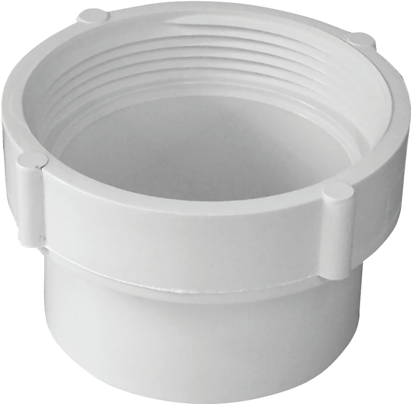 IPEX USA LLC-CANPLAS Canplas 414236BC Cleanout Body, 6 in, FNPT x Spigot, PVC, White PLUMBING, HEATING & VENTILATION IPEX USA LLC-CANPLAS