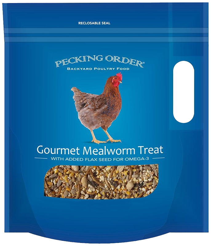 PECKING ORDER Pecking Order 009326 Chicken Mealworm Treat, 3 lb Bag
