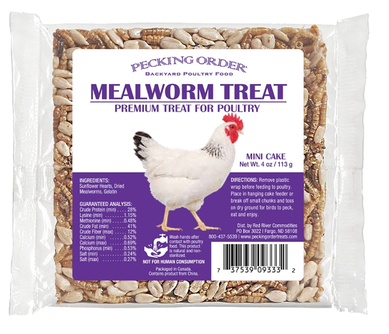 RED RIVER COMMODITIES Pecking Order 009333-4 Treat Cake, 4 oz HARDWARE & FARM SUPPLIES RED RIVER COMMODITIES