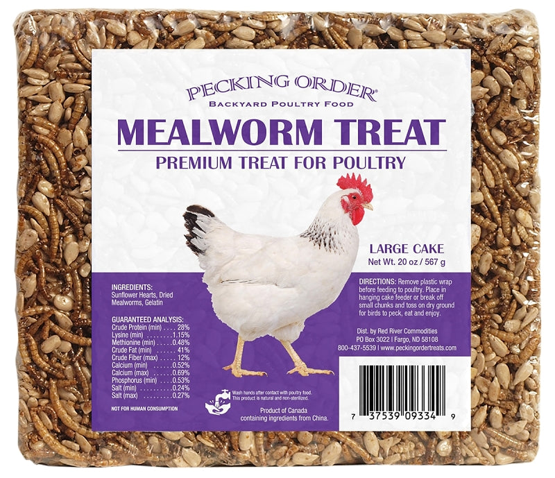 RED RIVER COMMODITIES Pecking Order 9334 Treat Cake, 20 oz HARDWARE & FARM SUPPLIES RED RIVER COMMODITIES