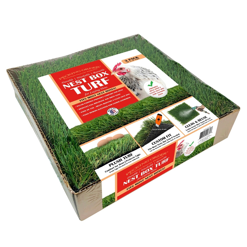 PECKING ORDER Pecking Order 9662 Chicken Nest Box Turf Pad, Polyethylene, Green HARDWARE & FARM SUPPLIES PECKING ORDER