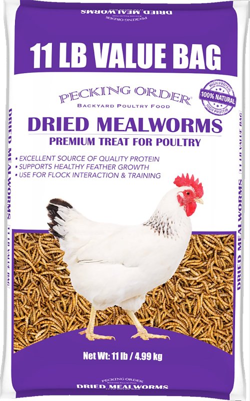 PECKING ORDER Pecking Order 009168-2 Dried Mealworms, 11 lb HARDWARE & FARM SUPPLIES PECKING ORDER