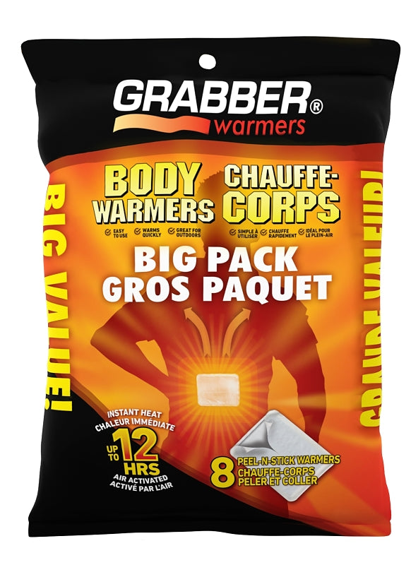 GRABBER WARMER Grabber Warmers G801810 Disposable Adhesive Body Warmer, Nylon, Tan CLOTHING, FOOTWEAR & SAFETY GEAR GRABBER WARMER   