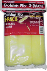 WOOSTER BRUSH Wooster RR726-9 Roller Cover, 3/8 in Thick Nap, 9 in L, Fabric Cover, Yellow PAINT WOOSTER BRUSH