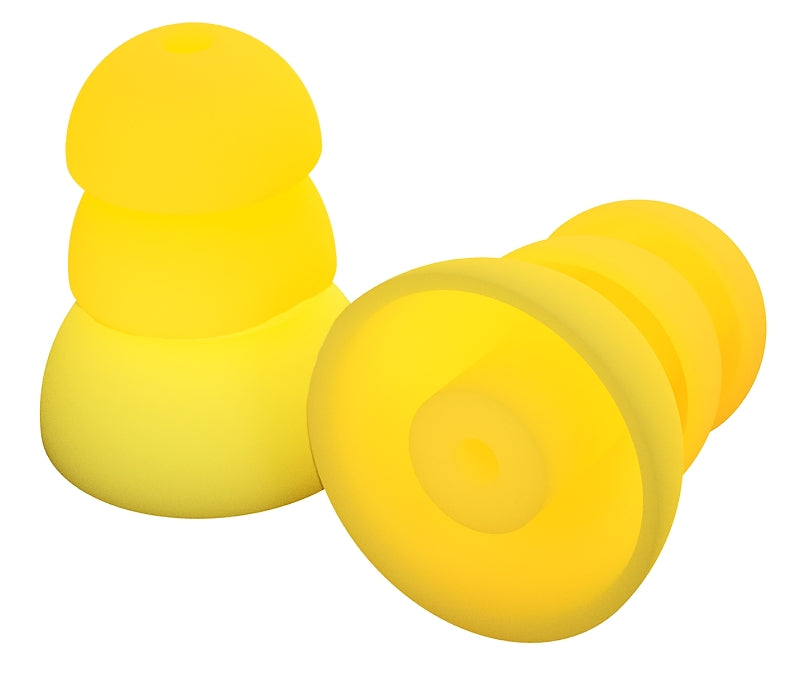 PLUGFONES Plugfones ComforTiered Series PRP-SY10 Replacement Plugs, 26 dB NRR, Silicone Ear Plug, Yellow Ear Plug