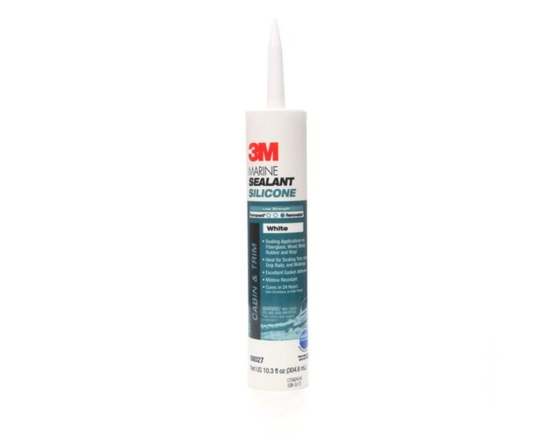 3M 3M 08027 Silicone Sealant, White, 5 to 10 min Curing, 304 mL Cartridge PAINT 3M