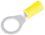 GB Gardner Bender 10-108 Ring Terminal, 600 V, 12 to 10 AWG Wire, 1/4 to 3/8 in Stud, Vinyl Insulation, Yellow
