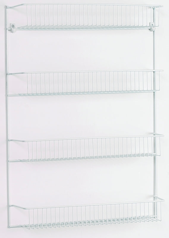 CLOSETMAID ClosetMaid 803300 4-Tier Wall Rack, 18-3/4 in OAW, 5 in OAD, 25-3/4 in OAH, Metal/Steel, White