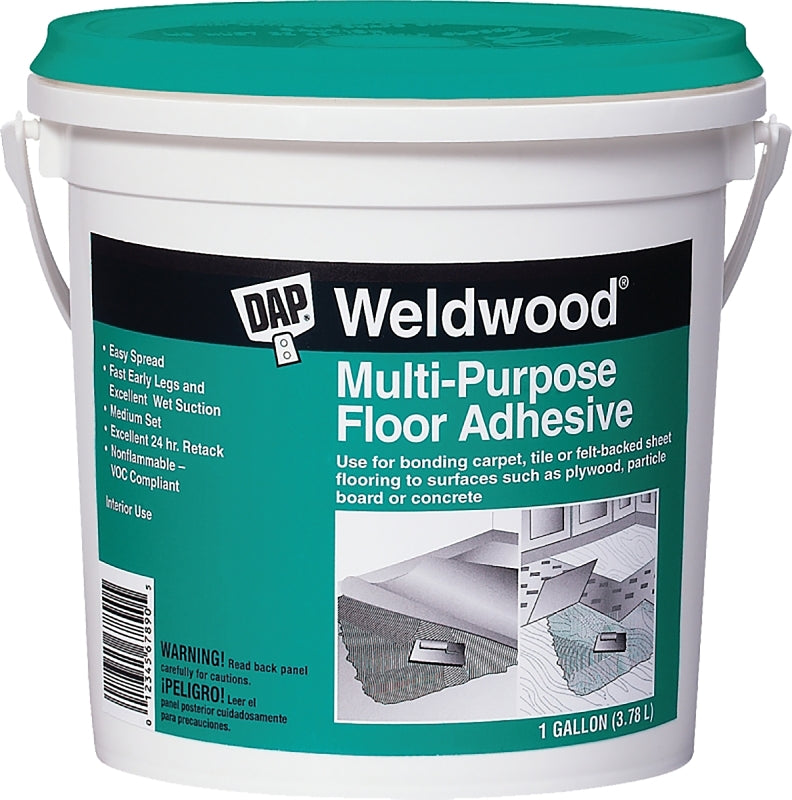 DAP DAP 00142 Floor Adhesive, Off-White, 1 gal Pail PAINT DAP