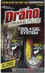 DRANO SC Johnson Drano Snake Plus 70241 Drain Cleaner, Gel, Bleach PLUMBING, HEATING & VENTILATION DRANO