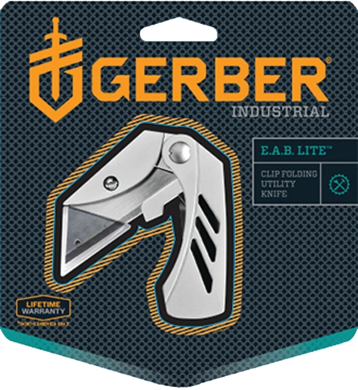 GERBER Gerber 31-000345 Folding Knife, 1-1/2 in L Blade, Stainless Steel Blade, 1-Blade, Silver Handle SPORTS & RECREATION GERBER