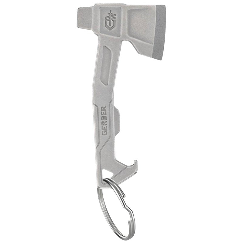 FISKARS Gerber 1074043 Axe Keychain Multi-Tool, 3-Function, Stainless Steel, Silver