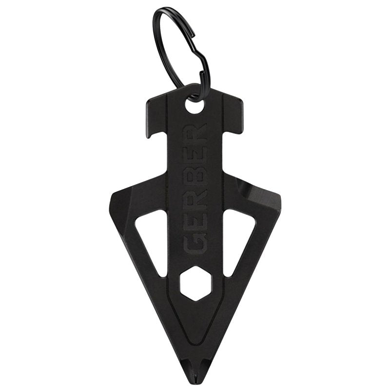FISKARS Gerber 1074044 Broadhead Keychain Multi-Tool, 5-Function, Stainless Steel, Black ELECTRICAL FISKARS