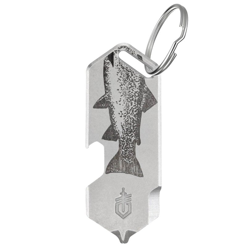 FISKARS Gerber Shard DT Series 1074009 Fish Keychain Mini Multi-Tool, 3-Function, Stainless Steel, Silver ELECTRICAL FISKARS