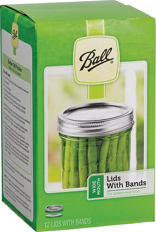BALL Ball 1440040000 Lid and Band, Wide Mouth, Steel HOUSEWARES BALL
