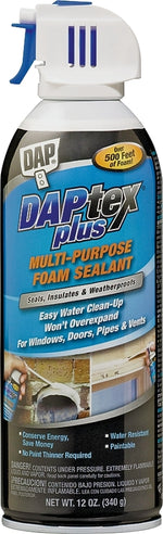 DAP DAP 18836 Foam Sealant, White, 12 oz Aerosol Can