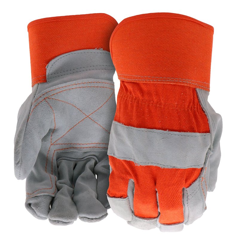 BOSS MFG Boss Guard Series B71031-L Gloves, L, 8 to 8-3/8 in L, Wing Thumb, Safety, Canvas, Orange