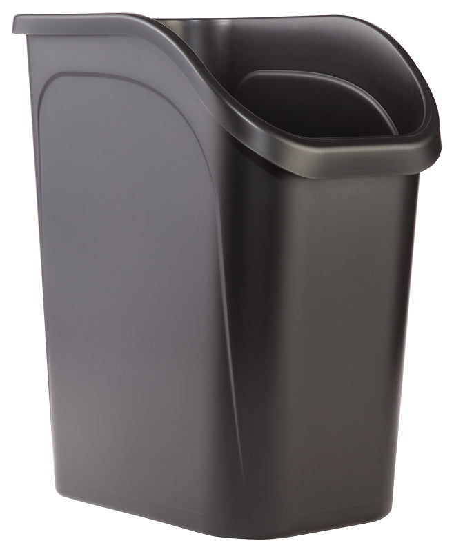 RUBBERMAID Rubbermaid 2111429 Under Counter Waste Basket, 9 gal Capacity, Black HOUSEWARES RUBBERMAID