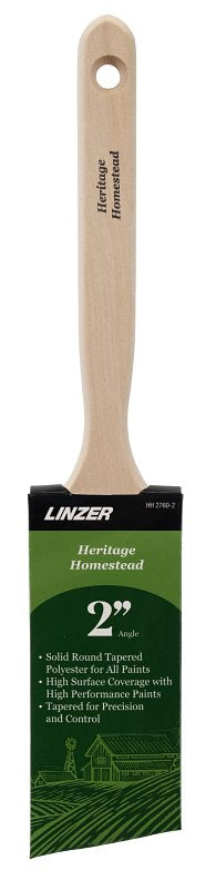 LINZER PRODUCTS Linzer HH2760-2 Angle Sash Brush, 2 in W, 2-1/2 in L Bristle, Polyester Bristle PAINT LINZER PRODUCTS