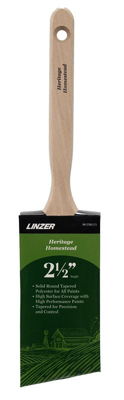 LINZER PRODUCTS Linzer HH2760-2.5 Angle Sash Brush, 2-1/2 in W, 2-3/4 in L Bristle, Polyester Bristle