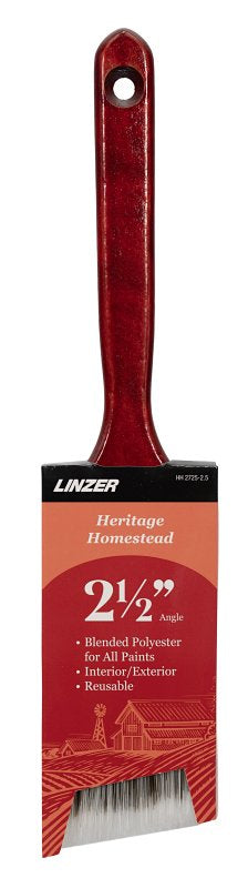 LINZER PRODUCTS Linzer HH 2725 0250 Angle Paint Brush, 2-1/2 in W, Polyester Bristle