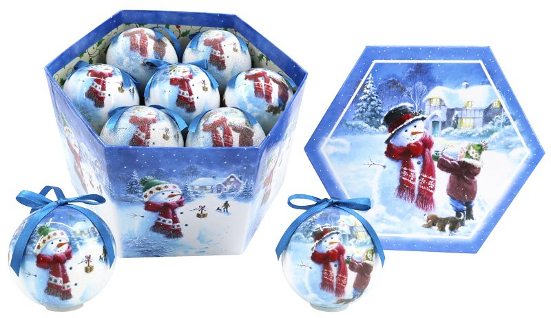 SANTAS FOREST Santas Forest 99803 Ornament, Traditional Set with Matching Box HOLIDAY & PARTY SUPPLIES SANTAS FOREST   