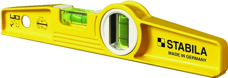 STABILA Stabila 25100 Torpedo Level, 10 in L, 2-Vial, Magnetic, Aluminum