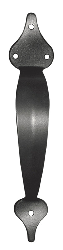 NUVO IRON Nuvo Iron GHW10/B Gate Pull Handle, 10.2 in L Handle, Galvanized Steel, Black, Powder-Coated Satin HARDWARE & FARM SUPPLIES NUVO IRON