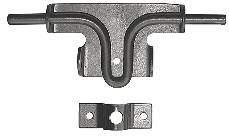 NUVO IRON Nuvo Iron SBL/B Slide Bolt Latch, 13 in L, 11 in W, Galvanized Steel, Black, Powder-Coated Satin HARDWARE & FARM SUPPLIES NUVO IRON