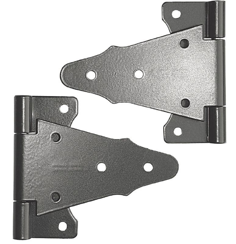 NUVO IRON Nuvo Iron TH6BLK/B Tee Hinge, Galvanized Steel, Black, Powder-Coated Satin, Surface HARDWARE & FARM SUPPLIES NUVO IRON