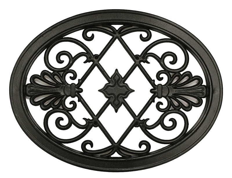 NUVO IRON Nuvo Iron ACW56 Gate Fence Insert, Oval, Aluminum, Black HARDWARE & FARM SUPPLIES NUVO IRON
