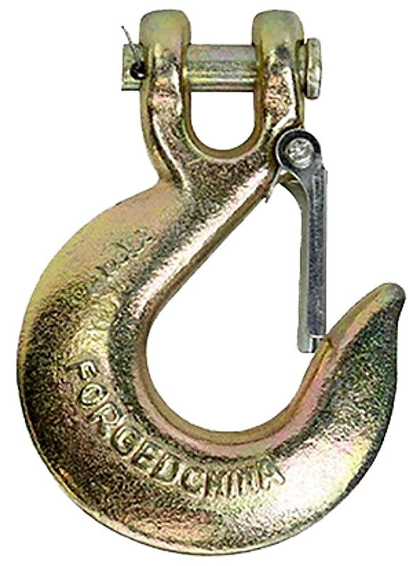 BARON Baron 331L-5/16-70 Clevis Safety Slip Hook, 5/16 in, 4700 lb Working Load, 70 Grade, Carbon Steel, Yellow Chromate