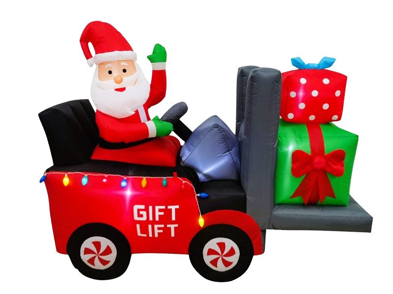 SANTAS FOREST Santas Forest 90138 Christmas Inflatable, 6-1/2 ft H