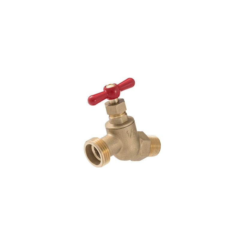 B & K INDUSTRIES B & K 102-313 Hose Bibb, 1/2 x 3/4 in Connection, MIP x MHT, Brass Body