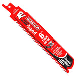 DIABLO Diablo Steel Demon Amped DS0608CFA Reciprocating Saw Blade, 1 in W, 6 in L, 8 TPI, Carbide Cutting Edge, 1/PK TOOLS DIABLO