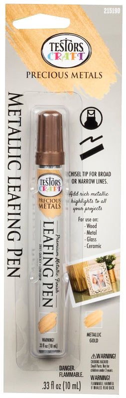 TESTORS Testors 215190 Leafing Pen, Chisel Tip, Gold PAINT TESTORS