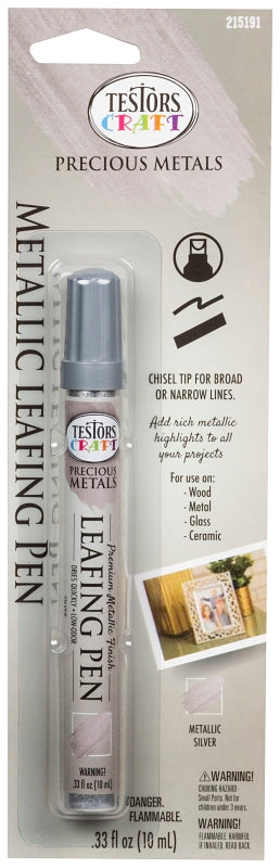 TESTORS Testors 215191 Leafing Pen, Chisel Tip, Silver PAINT TESTORS