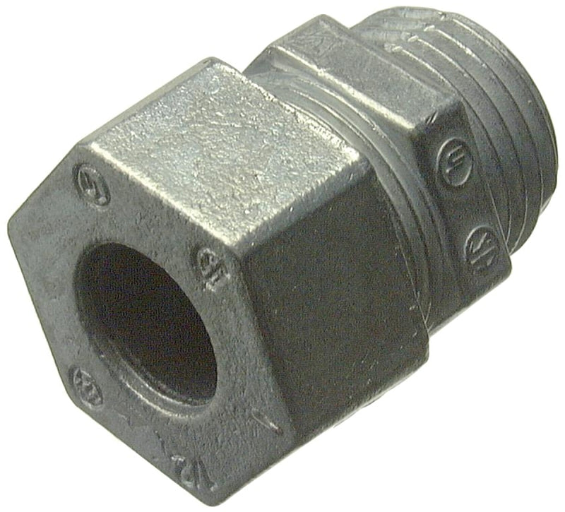 HALEX Halex 21691 Cord Connector, 1/2 in, Zinc, 2/BAG ELECTRICAL HALEX