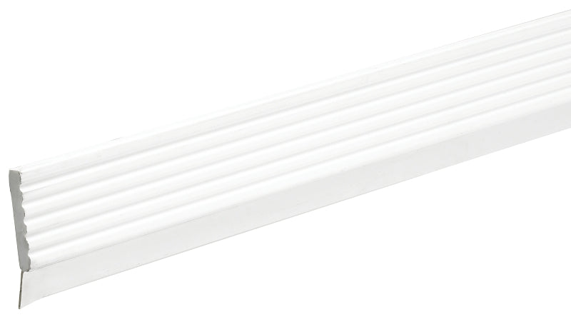 FROST KING Frost King GR7/10 Garage Door Weatherseal, 3 in W, 7 ft L, Vinyl, White