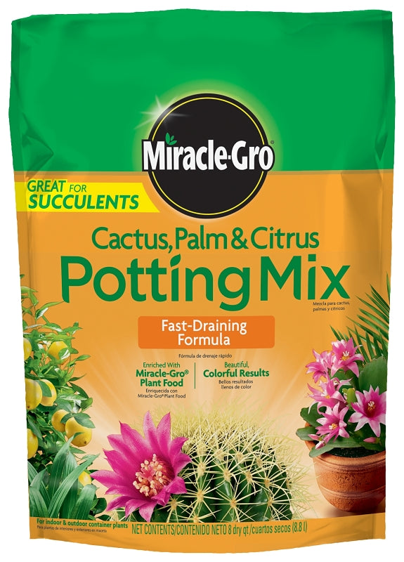 MIRACLE-GRO Miracle-Gro 72078430 Potting Mix, 8 qt Bag LAWN & GARDEN MIRACLE-GRO