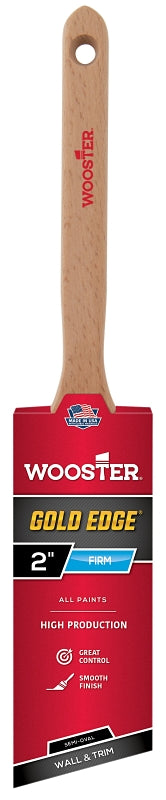 WOOSTER BRUSH Wooster 5236-2 Paint Brush, 2 in W, 2-11/16 in L Bristle, Polyester Bristle, Semi-Oval Angle Sash Handle PAINT WOOSTER BRUSH