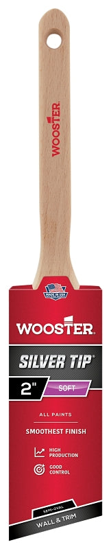 WOOSTER BRUSH Wooster 5228-2 Paint Brush, 2 in W, Semi-Oval Brush, Polyester Bristle, Sash Handle