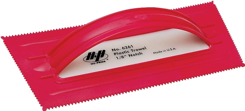 QLT BY MARSHALLTOWN QLT 6261 Trowel, 1/8 in W x 3/32 in D Notch, 9-1/2 in L, 4-1/4 in W, V Notch, Comfort-Grip Handle TOOLS QLT BY MARSHALLTOWN