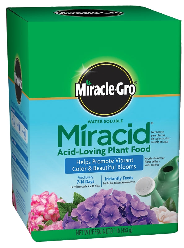 MIRACLE-GRO Miracle-Gro Miracid 1750011 Plant Food, 1 lb Box, Solid, 30-10-10 N-P-K Ratio LAWN & GARDEN MIRACLE-GRO
