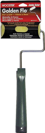 WOOSTER BRUSH Wooster Jumbo-Koter Golden Flo RR115-4 1/2 Frame and Cover, 3/8 in Nap, Fabric Cover, Sher-Grip Handle PAINT WOOSTER BRUSH