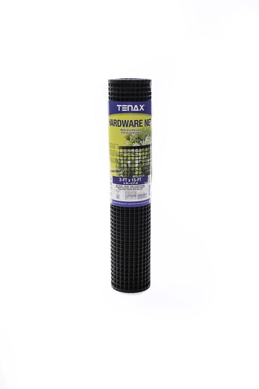 TENAX Tenax 711391 Hardware Net, 15 ft L, Quadrangular Mesh, 1/2 x 1/2 in Mesh, Polyethylene, Black HARDWARE & FARM SUPPLIES TENAX   