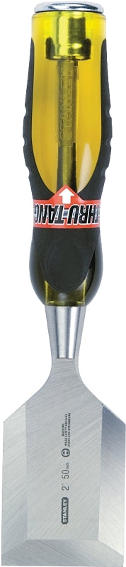 STANLEY TOOLS STANLEY 16-981 Chisel, 2 in Tip, 9 in OAL, Carbon Steel Blade, Ergonomic Handle TOOLS STANLEY TOOLS