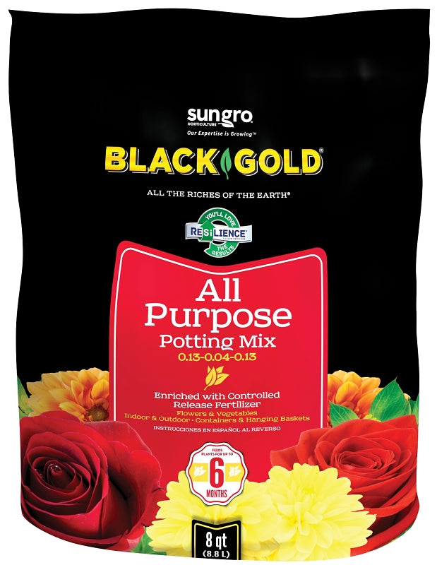 SUN GRO sun gro 1410102 8.00 QT P Series Potting Mix, 240 Bag, Granular, Brown/Earthy
