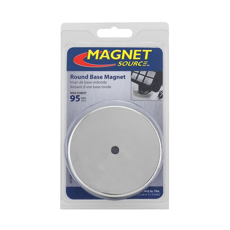 MASTER MAGNETICS Magnet Source 07223 Round Base Magnet, Ceramic, 1.2 in ID x 3.2 in OD Dia, 0.44 in H HOUSEWARES MASTER MAGNETICS
