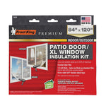 FROST KING Frost King V86M Extra Strength Indoor Shrink Window Kit, 84 in W, 1-1/2 mil Thick, 120 in L, Polyethylene, Clear